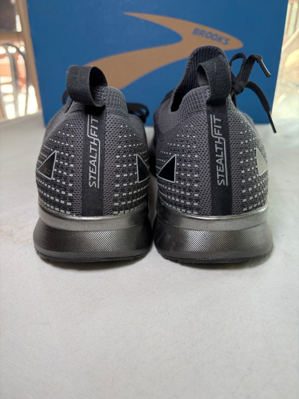 Brooks Men's Black Running Sneakers with Reflective Accents - Picture 3 of 5